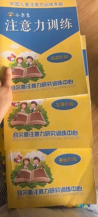 专注力基础实用到25也。剩下两本全新的。