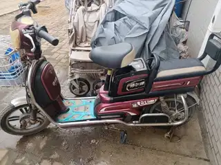 闲置电动车！新电瓶新充电器！车子框架非常结实耐用，充满电能跑50公里多！四块大功率电池！