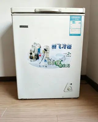 1. 新飞卧式冷柜：350元 2. 帝度DIQUA双门冰箱：400元 两台制冷设备，正常使用无故障，