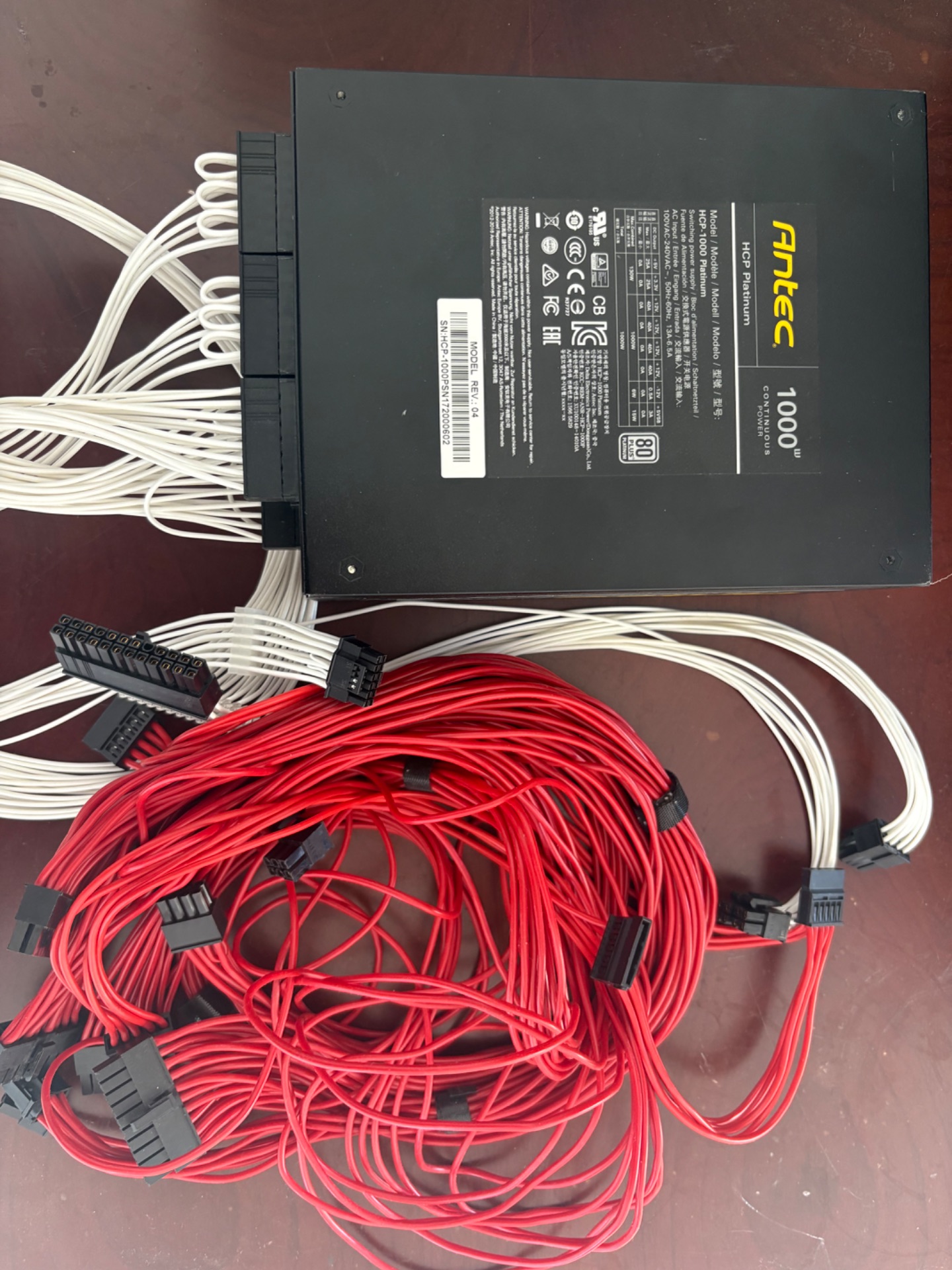 电脑安钛克HCP-1000W白金全模组电脑主机电源个人一手闲置购买价格1399不要拿国外拆机货对比成